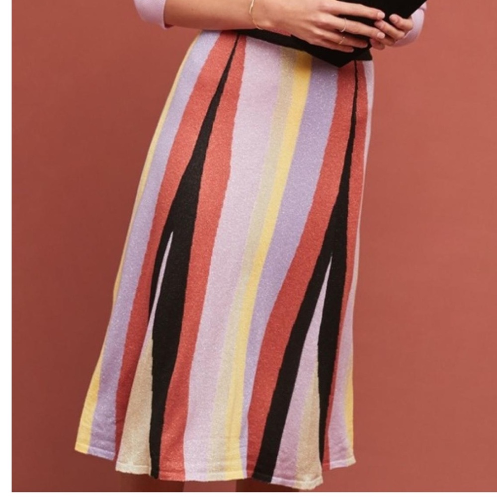 Anthropology LAIA Multicolor iridescent Skirt - Picture 3 of 7